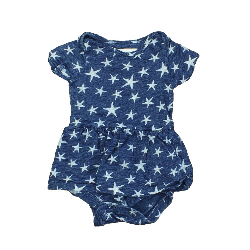 Crewcuts Girls Blue | Stars Romper size: 3-6 Months - Picture 1 of 1